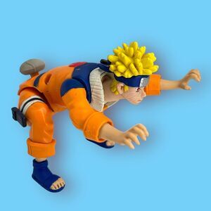 VTG Naruto Uzumaki Nine-Tailed Fox Attack 2002 Mattel Action Figure Shonen Jump